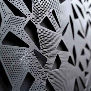 金属镂空几何图案纹理