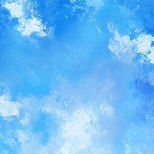 梦幻蓝色天空水彩背景图