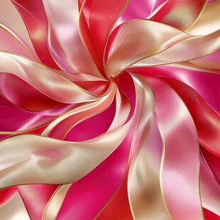 绚丽丝带旋涡背景图案