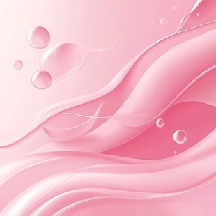 梦幻粉色流体与气泡背景