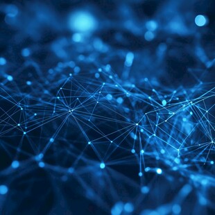 科技感网络结构抽象背景图