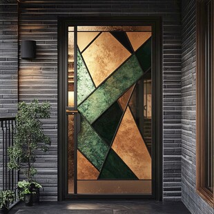 艺术玻璃入户门设计展示