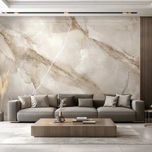 现代轻奢大理石客厅沙发景