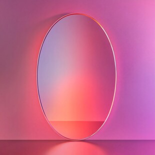 梦幻渐变椭圆镜的独特光影