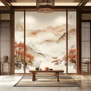 中式山水意境客厅装饰画