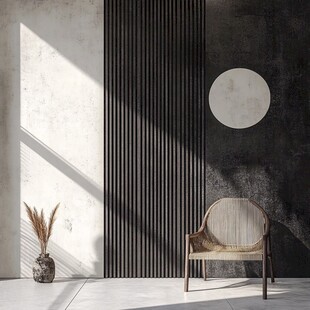 简约风室内一角与休闲椅