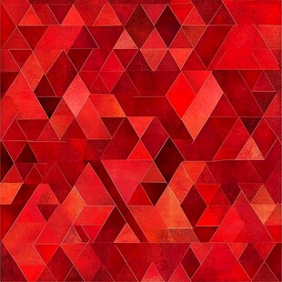红色几何三角图案背景