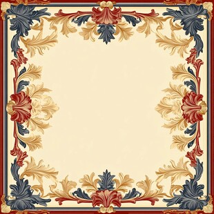 欧式古典花纹边框图案