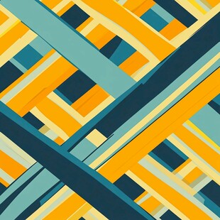 多彩几何线条拼接图案