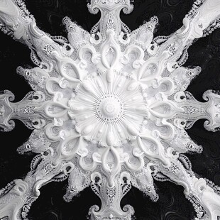 欧式雕花天花板艺术图案