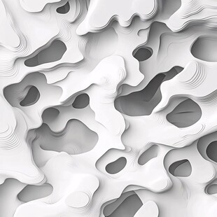 立体灰白孔洞抽象纹理图案