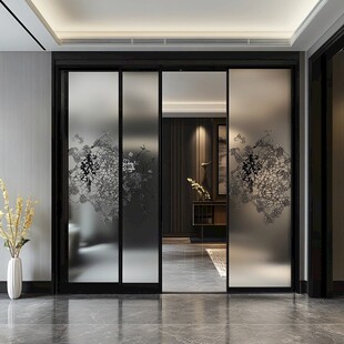 现代简约风玻璃推拉门设计