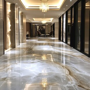 豪华大理石走廊尽显高端