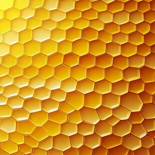 金色蜂巢纹理背景图案