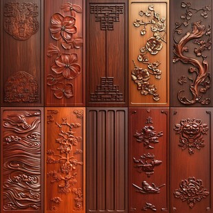 中式木雕装饰图案集合