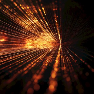 金色光线动感炫丽特效图