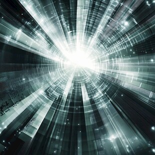 科技未来感的光线放射背景