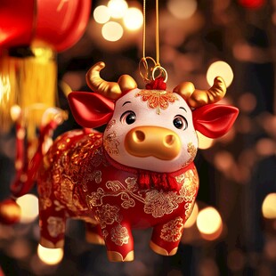 牛年喜庆挂件贺新春