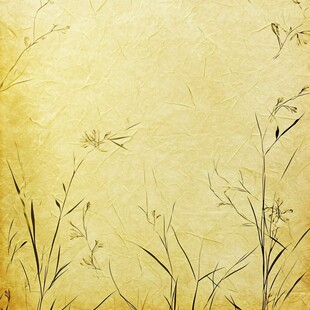 复古风草植纹理背景图