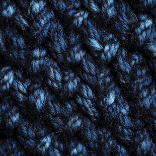 深蓝交织毛线纹理特写