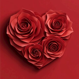 红心玫瑰 浪漫爱意的绽放