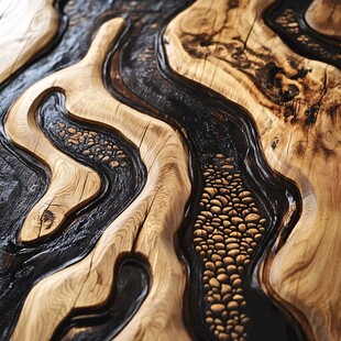 木纹树脂艺术的独特纹理