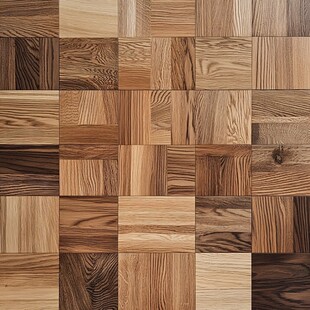 木纹拼贴地板纹理展示