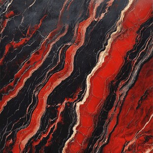 红黑交织大理石纹理图案