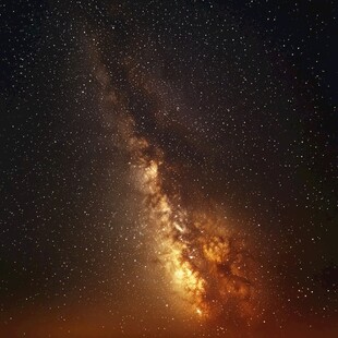 璀璨银河夜空美景