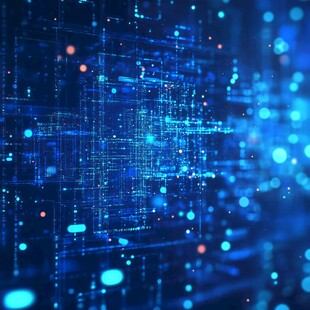 科技感数据网络抽象背景图