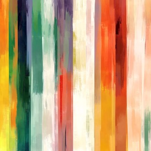 多彩竖条纹抽象艺术背景