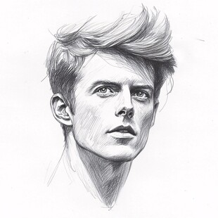 男士素描头像