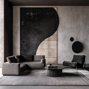 现代极简风客厅室内设计