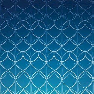 蓝色渐变几何圆环图案背景