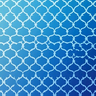 蓝色几何花纹渐变背景图