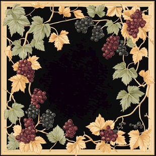 葡萄藤蔓边框装饰图案