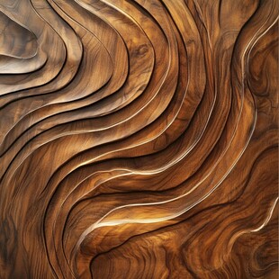 立体木纹波浪纹理背景图