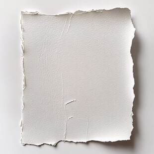 撕破的白色纸张纹理特写