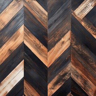 人字形拼花复古木质地板