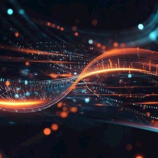 科技流光线条动态视觉效果