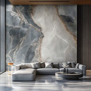 现代客厅大理石背景墙设计