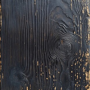 黑色木纹纹理特写