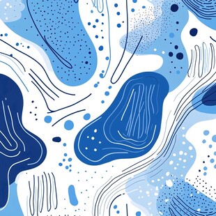 蓝色抽象流体艺术图案