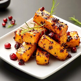 蔓越莓烤南瓜 美味诱人