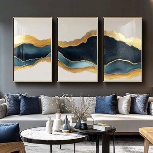 现代简约风客厅装饰画组合