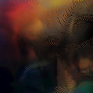 彩色波纹抽象背景图案
