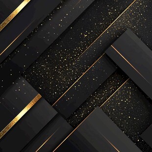 黑金几何线条闪耀背景图