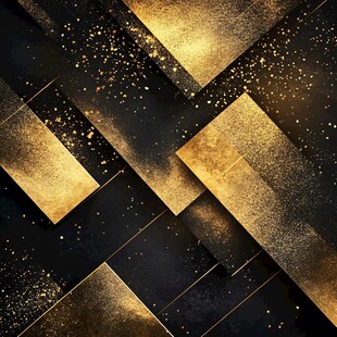 黑金几何金粉奢华背景图