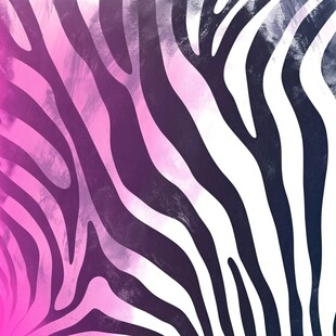 梦幻渐变斑马纹艺术图案
