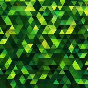 绿色三角几何图案背景